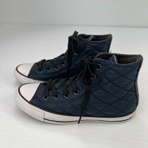 Converse Shoe Women 7 Quilted Athletic High Top Lace Up Sneaker Run Gym Core Ex